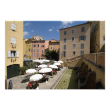 Café al aire libre, lugar de l'Eveche, Grasse, Impresiones Fotográficas