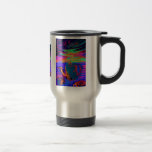 Café, café, taza del viajero de PopArt del café