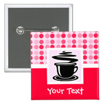 Café caliente lindo pins