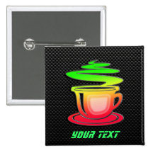 Café caliente liso pin