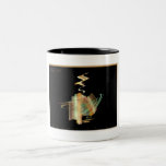 Café caliente - taza del arte del fractal de Digit