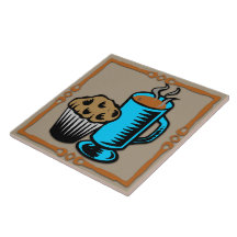 Café con la teja/Trivet del diseño del mollete
