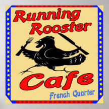 Café corriente S del gallo Impresiones