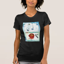 Café de abril - serie del arte del café de los mes camiseta