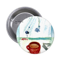 Café de abril - serie del arte del café de los mes pin