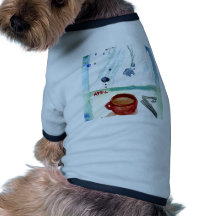 Café de abril - serie del arte del café de los mes camisetas de mascota