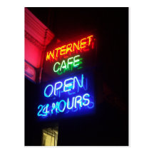 Café de Internet Tarjeta Postal