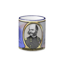 Café de la guerra civil de Ambrose Burnside Tazas De Café