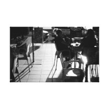Café de la mañana impresion de lienzo