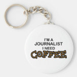 Café de la necesidad - periodista llavero personalizado