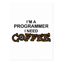 Café de la necesidad - programador postales