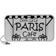 Café de París del La del La de Oooh iPod Altavoz