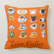 Café del amor almohadas