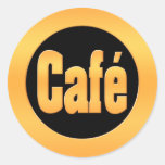 Café del oro etiqueta