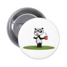 Café del oso de panda pins