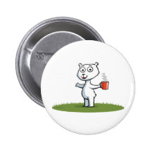 Café del oso polar pin