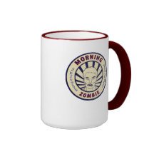 Café del zombi de la mañana tazas de café