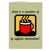 Café divertido felicitación