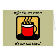 Café divertido tarjeta