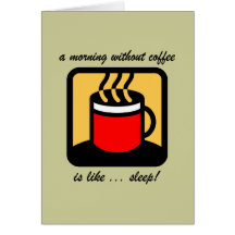 Café divertido tarjetas