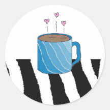 Café dulce pegatinas  