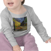 Café en la noche de Vincent van Gogh Camiseta