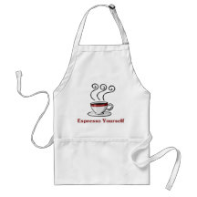 Café express usted mismo delantal