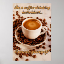 Café express usted mismo impresiones