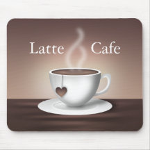 Café Latte Mousepad Alfombrillas De Raton