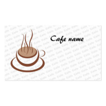 Café Plantilla De Tarjeta De Visita