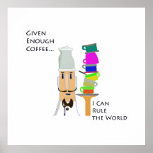 Café-Regla el mundo Poster