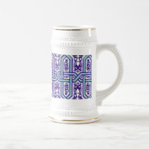 Café Stein de la flor del mosaico Tazas