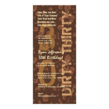 Café SUCIO del chocolate de TREINTA cumpleaños alt Anuncios
