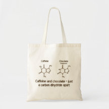Cafeína y chocolate bolsa de mano