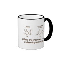 Cafeína y chocolate tazas