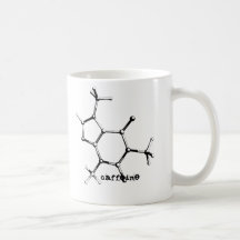 caffein_molecule del bw, cafeína, cafeína tazas