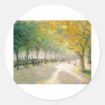 Caída 1890 del otoño del árbol de Hyde Park Camill Pegatinas