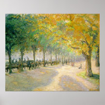 Caída 1890 del otoño del árbol de Hyde Park Camill Posters