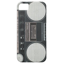 Caída 4 del iPhone de Alte SchuleBoombox iPhone 5 Case-Mate Carcasa