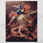Caída de los ángeles rebeldes de Ricci Sebastiano Tarjeton