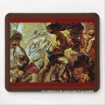 Caída de los titanes de Rubens Peter Paul Alfombrillas De Ratones
