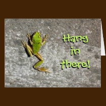 Caída en allí tarjeta de la rana tarjetas