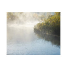 Caída en el río impresión en lona estirada