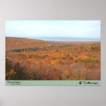 Caída en las montañas del puerco espín - Michigan Poster