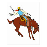 Caída en vaquero tarjeta postal