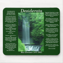 Caída Mousepad del agua de los DESIDERÁTUMS