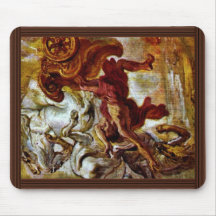 Caída Phaa "Thons de Rubens Peter Paul Alfombrillas De Ratones