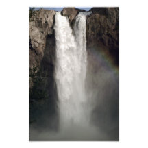 Caídas de Snoqualmie vistas del extremo del boardw Cojinete