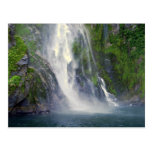 Caídas de Stirling, Milford Sound, postal de NZ
