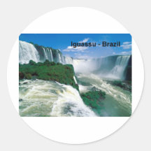 Caídas del Brasil Iguassu (St.K.) Pegatina